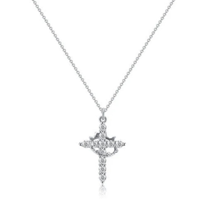 Cross & Crown Necklace